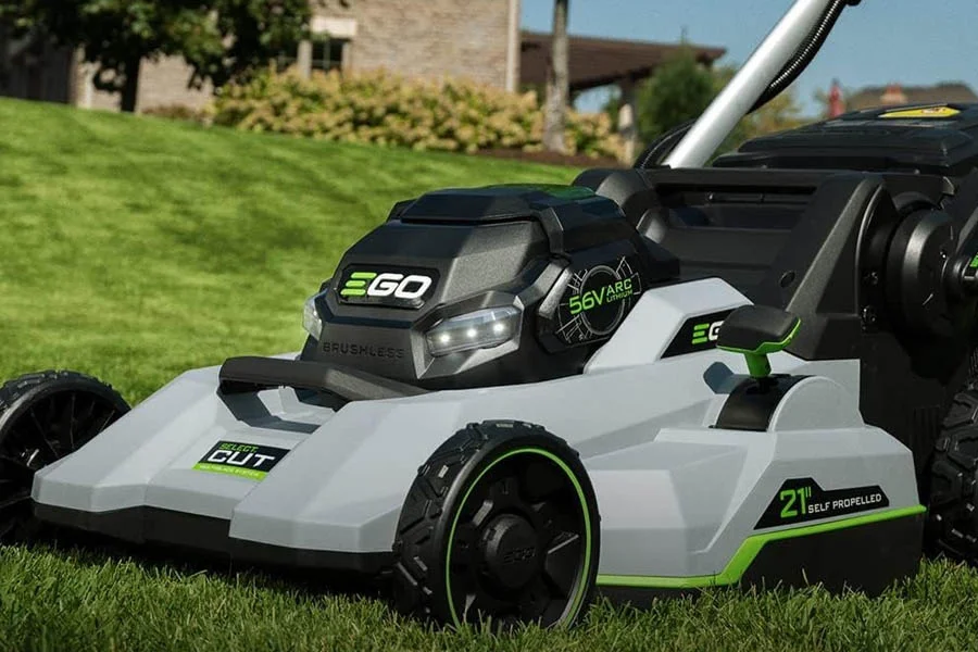 compact electric lawn mower