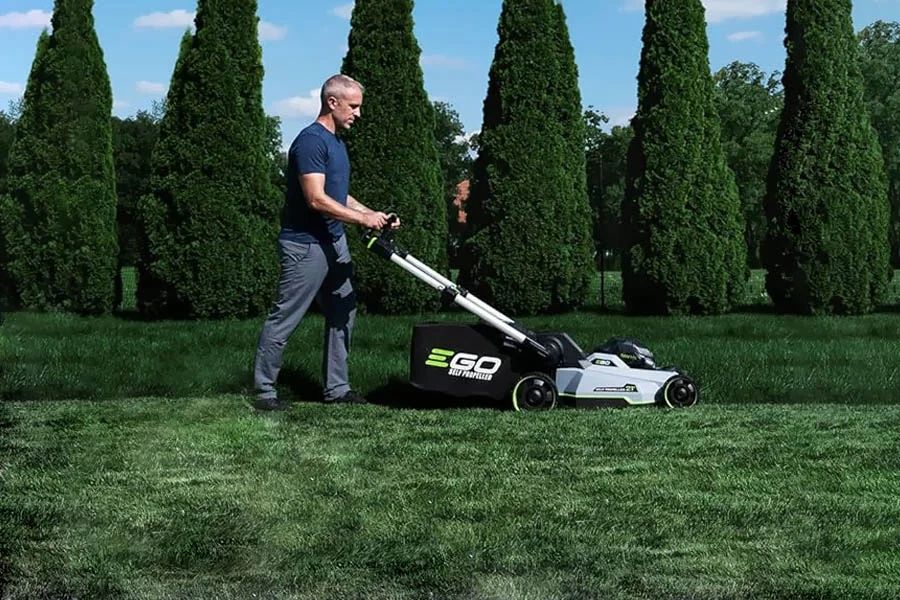 compact electric lawn mower